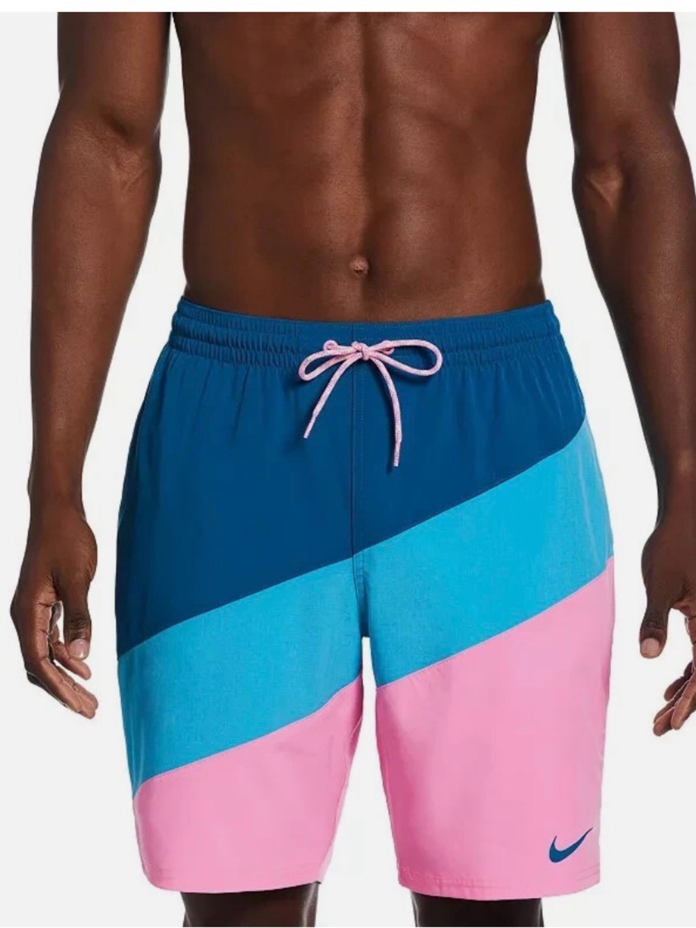 Nike swim Men's 9" Boxer Volley Shorts sz xl Colorblock